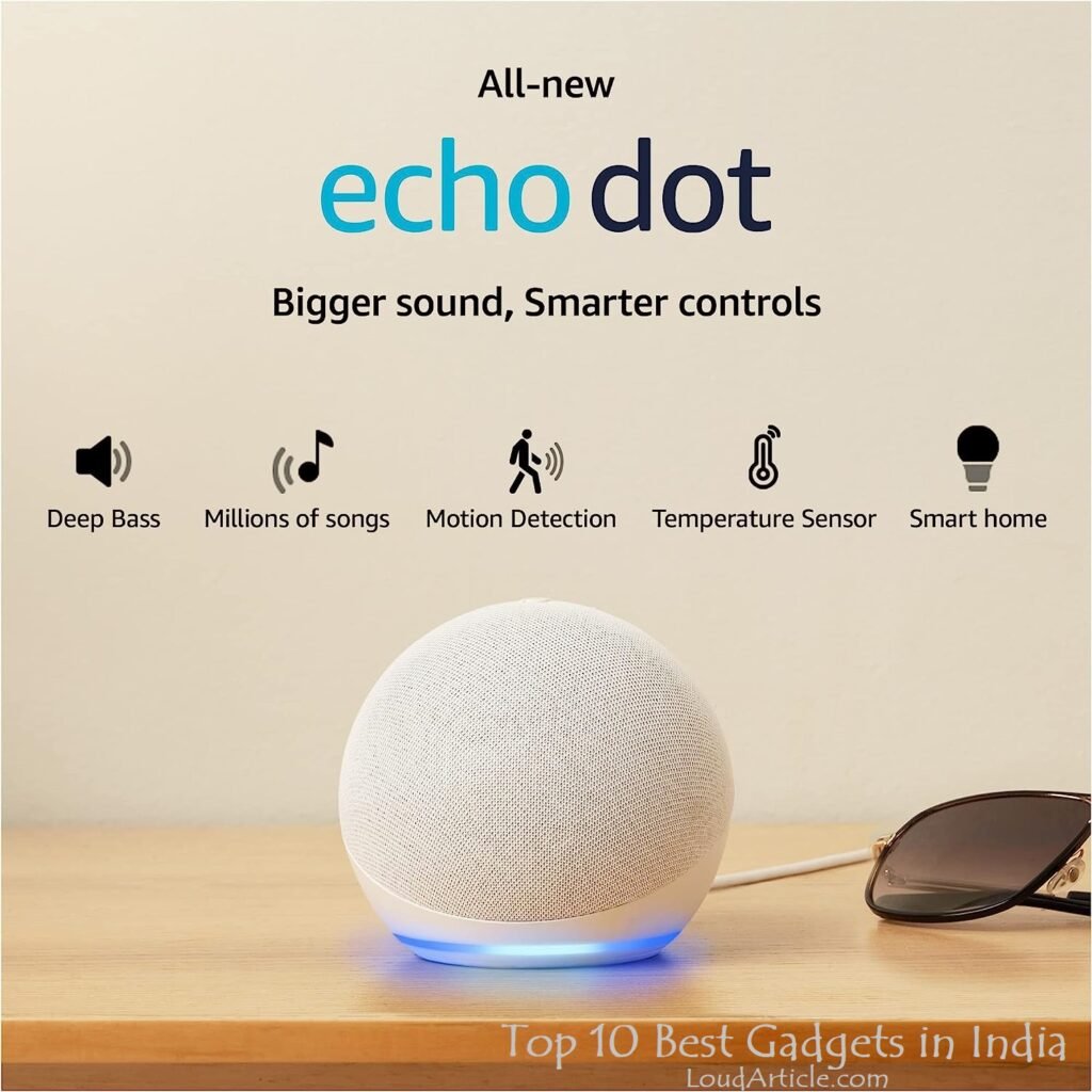 Amazon Echo – Smart Speaker with Alexa is in top 10 best gadgets in india
