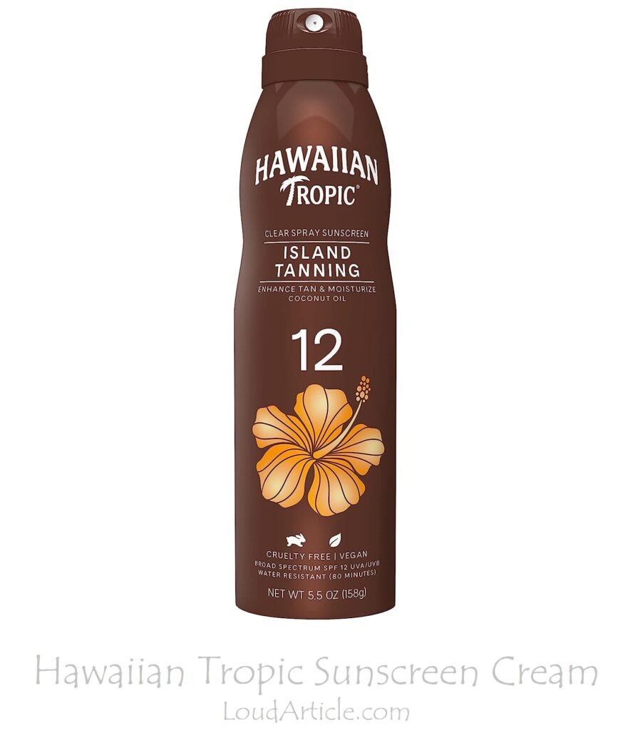 Hawaiian Tropic Sunscreen Cream is in top 10 best sunscreen for face in india