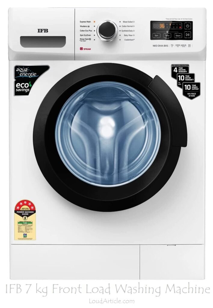 IFB 7 kg Front Load Washing Machine in top 10 best home appliance