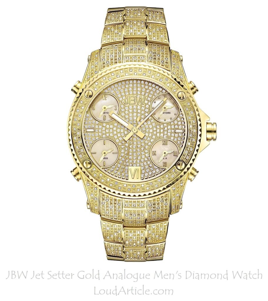 JBW Jet Setter Gold Analogue Men's Diamond Watch is in top 10 best watches in india