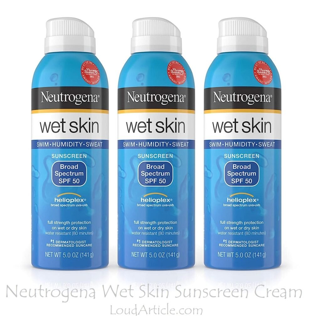 Neutrogena Wet Skin Sunscreen Cream is in top 10 best sunscreen for face in india