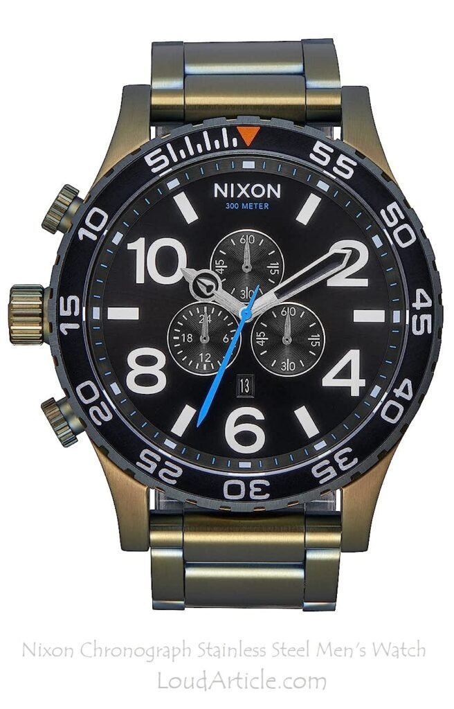 Nixon Chronograph Stainless Steel Men's Watch is in top 10 best watches in india