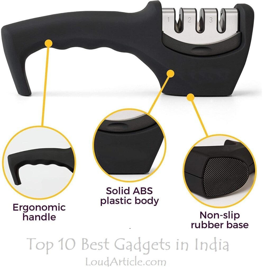 Zuvexa 3 Slot Knife Sharpener is in top 10 best gadgets in india 