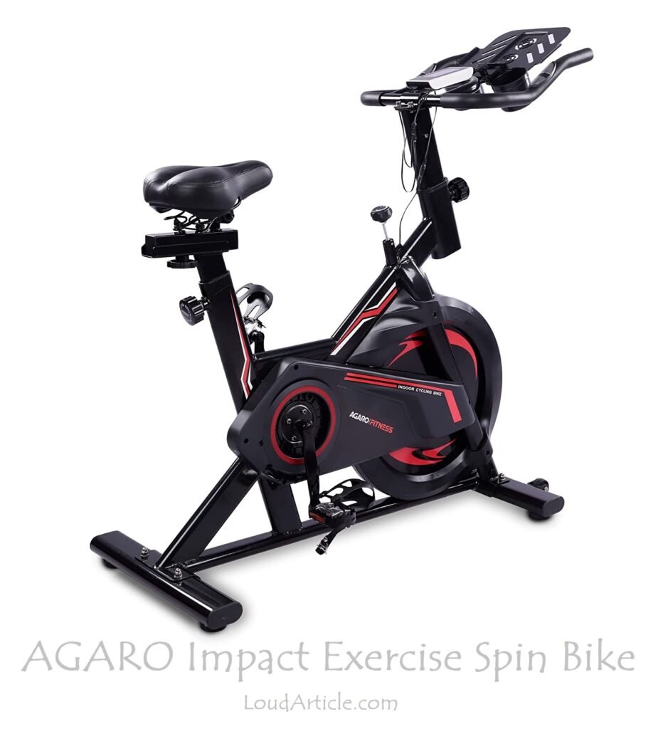 AGARO Impact Exercise Spin Bike is in Top 5 best exercise bikes for home use in india
