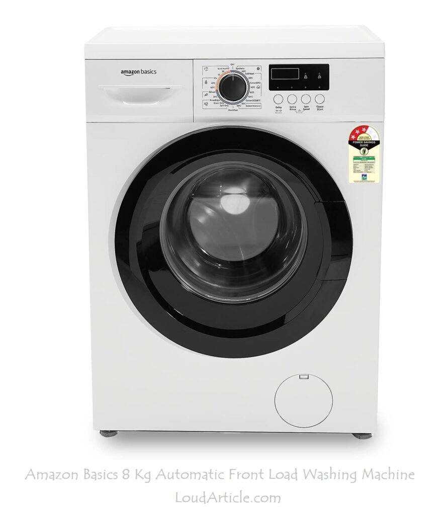Amazon Basics 8 Kg Automatic Front Load Washing Machine is in Top 10 best washing machine in india with price