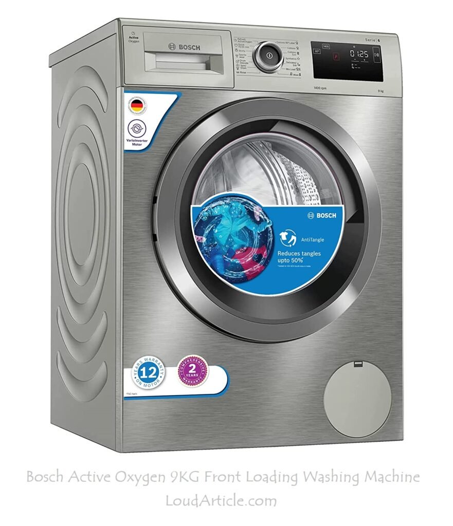 Bosch Active Oxygen 9KG Front Loading Washing Machine is in Top 10 best washing machine in india with price