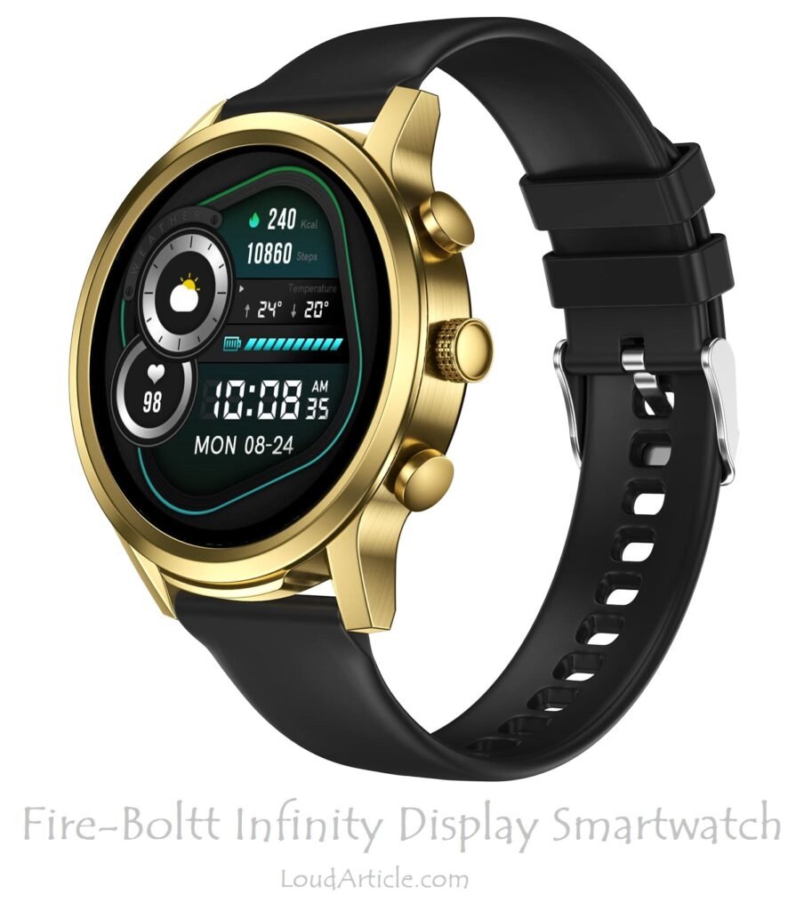 Fire-Boltt Infinity 1.6 Round Display Smartwatch is in Top 10 best smart watches in india 