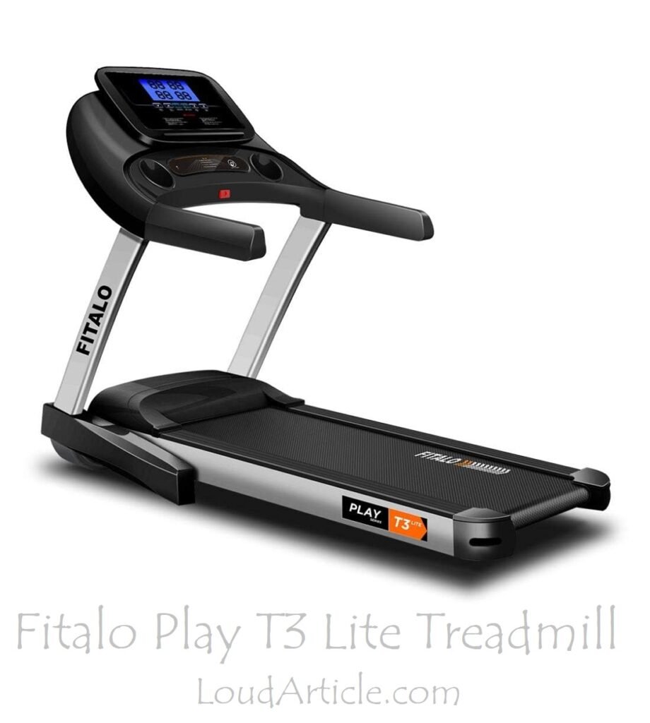 Fitalo Play T3 Lite Treadmill is in top 10 best treadmill for home use in india