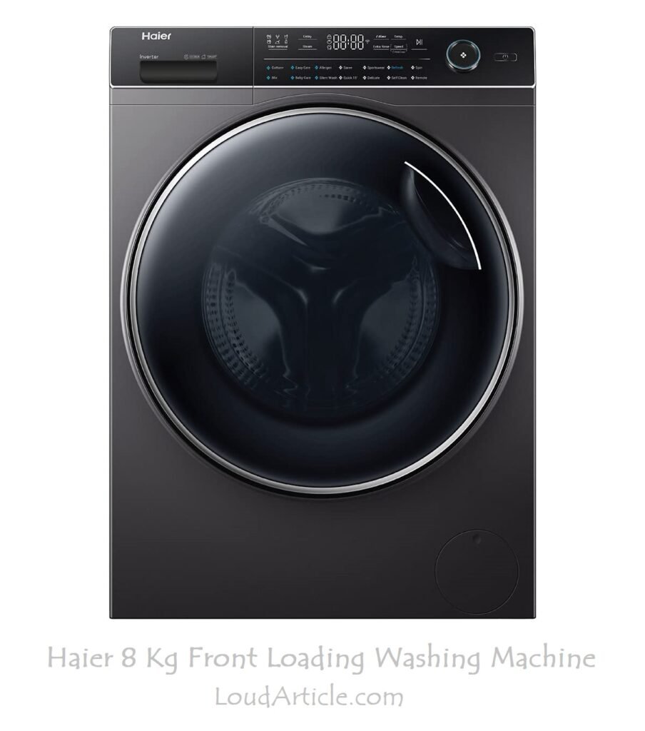 Haier 8 Kg Front Loading Washing Machine is in Top 10 best washing machine in india with price