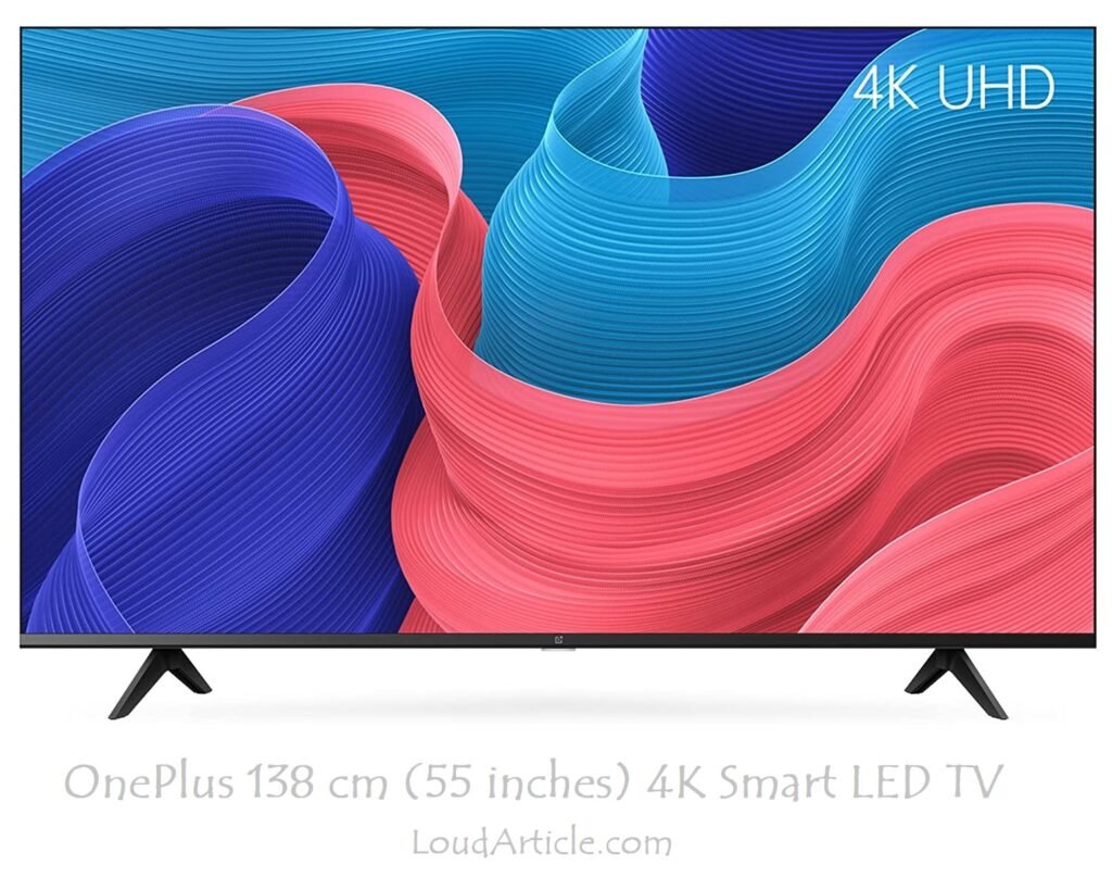 OnePlus 138 cm (55 inches) 4K Smart LED TV is in Top 5 best TV under 50000 in india