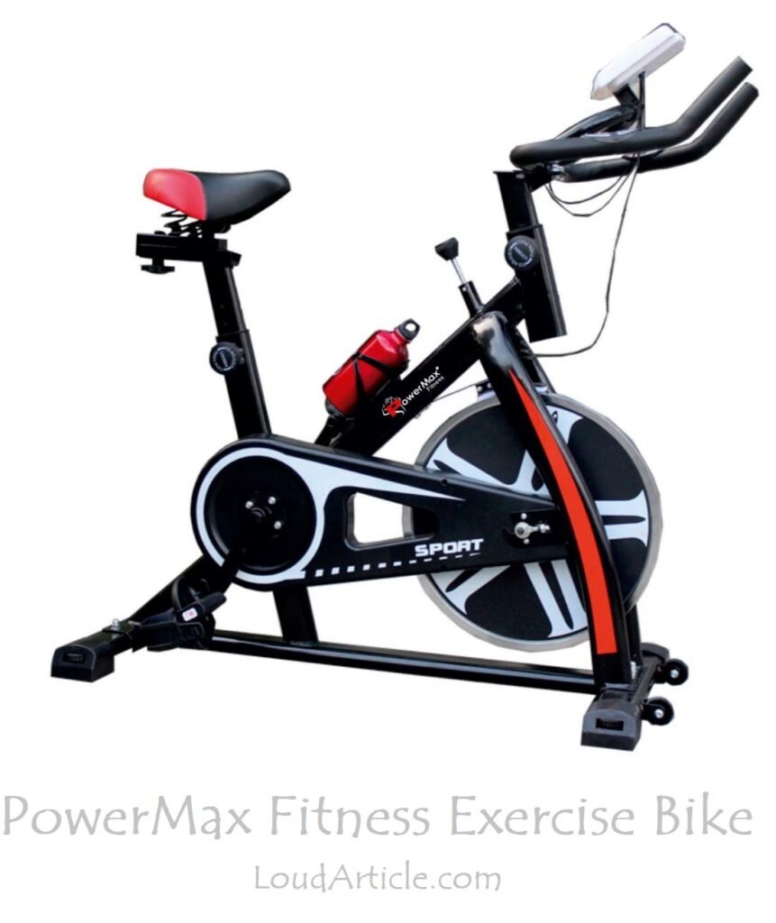 PowerMax Fitness Exercise Bike is in Top 5 best exercise bikes for home use in india