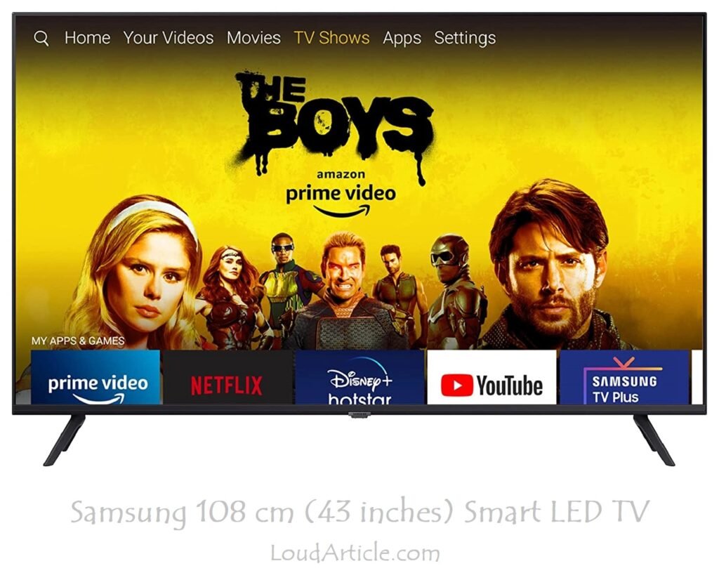 Samsung 108 cm (43 inches) Smart LED TV is in Top 5 best TV under 50000 in india