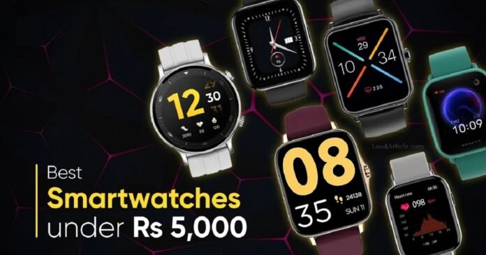 Top 5 best smartwatches under Rs 5000 in india