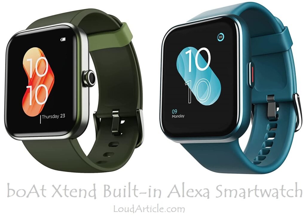 boAt Xtend Built-in Alexa & Xtend Smartwatch is in Top 10 best smart watches in india